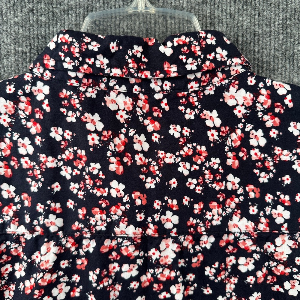 Gentlemen's Outfitters Mens 2XL Navy Floral 100% Cotton Short Sleeve Button Down - Picture 10 of 10